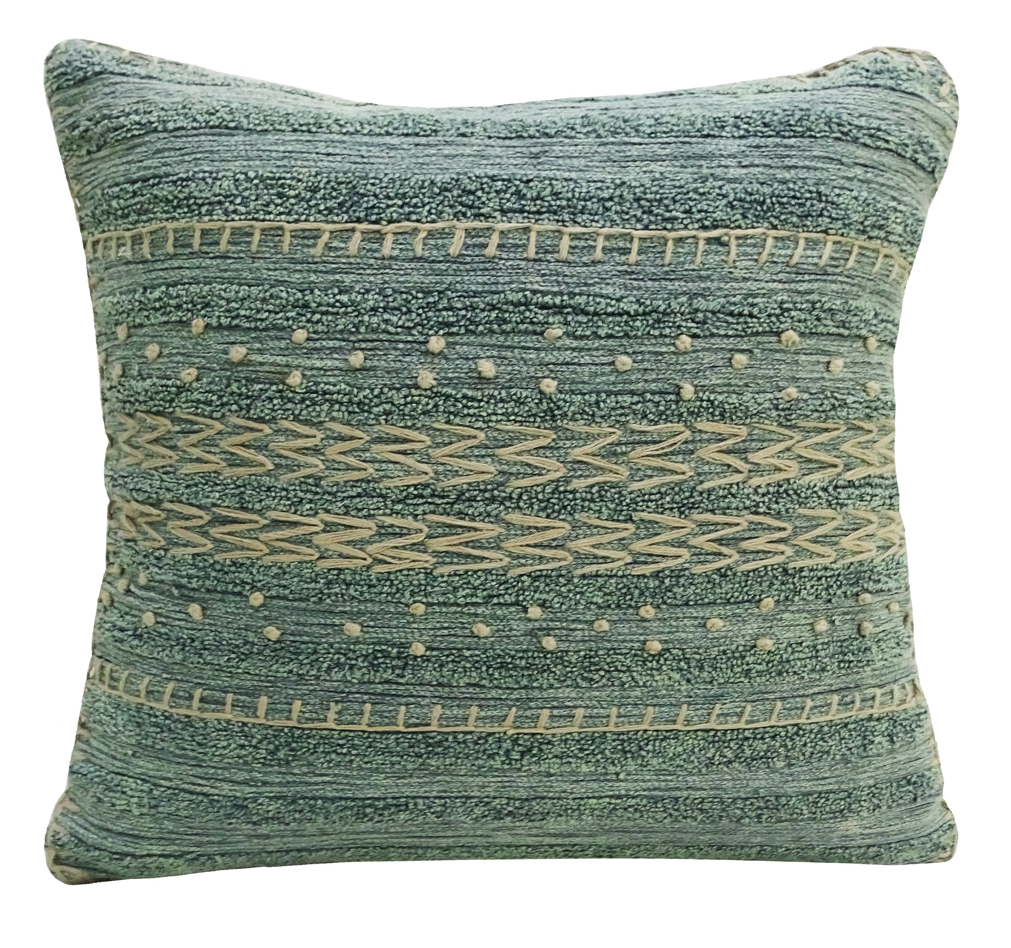 20"X20" Embroidery Throw Pillow for couch Vibhsa