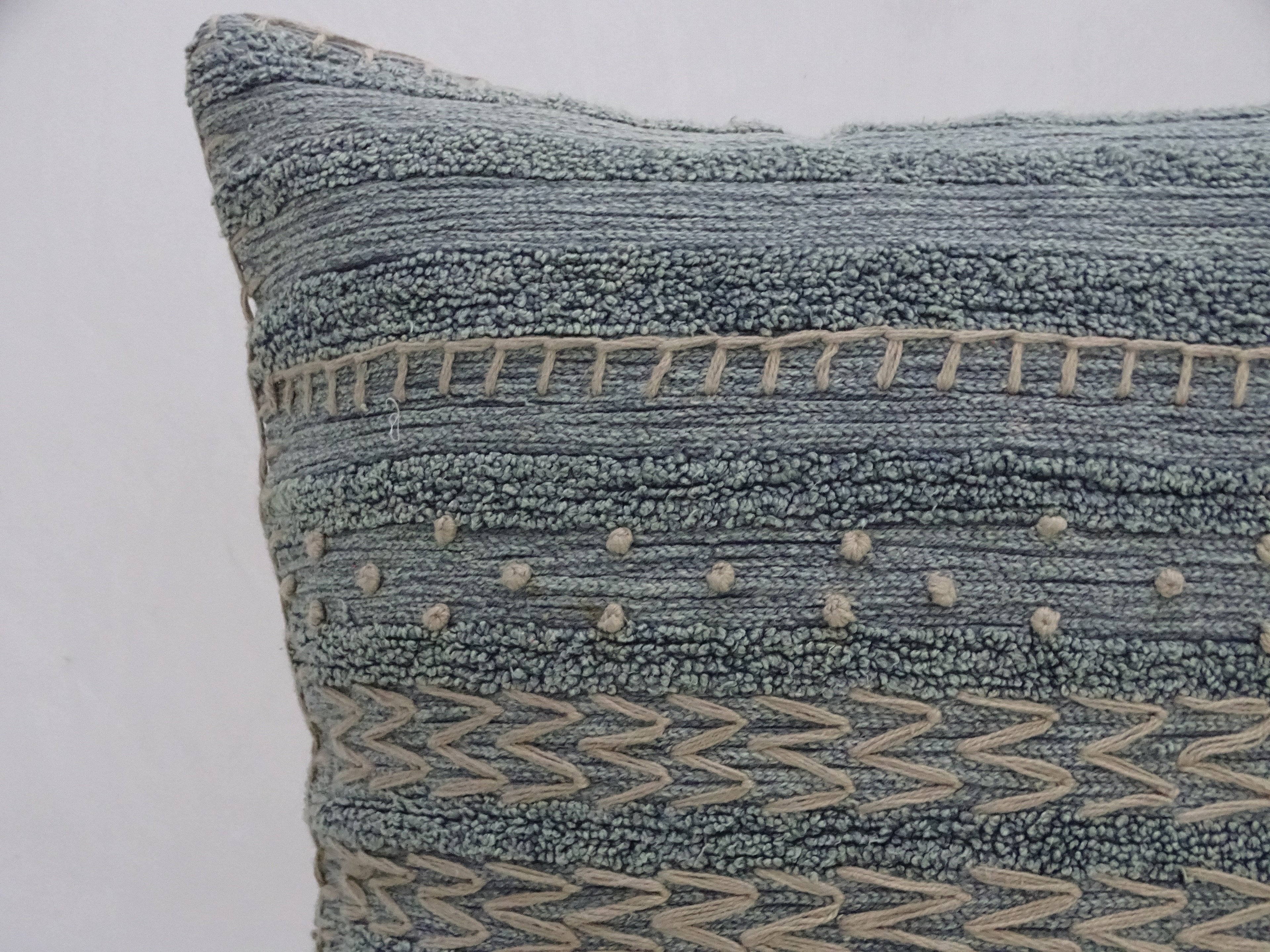 20"X20" Embroidery Throw Pillow for couch Vibhsa