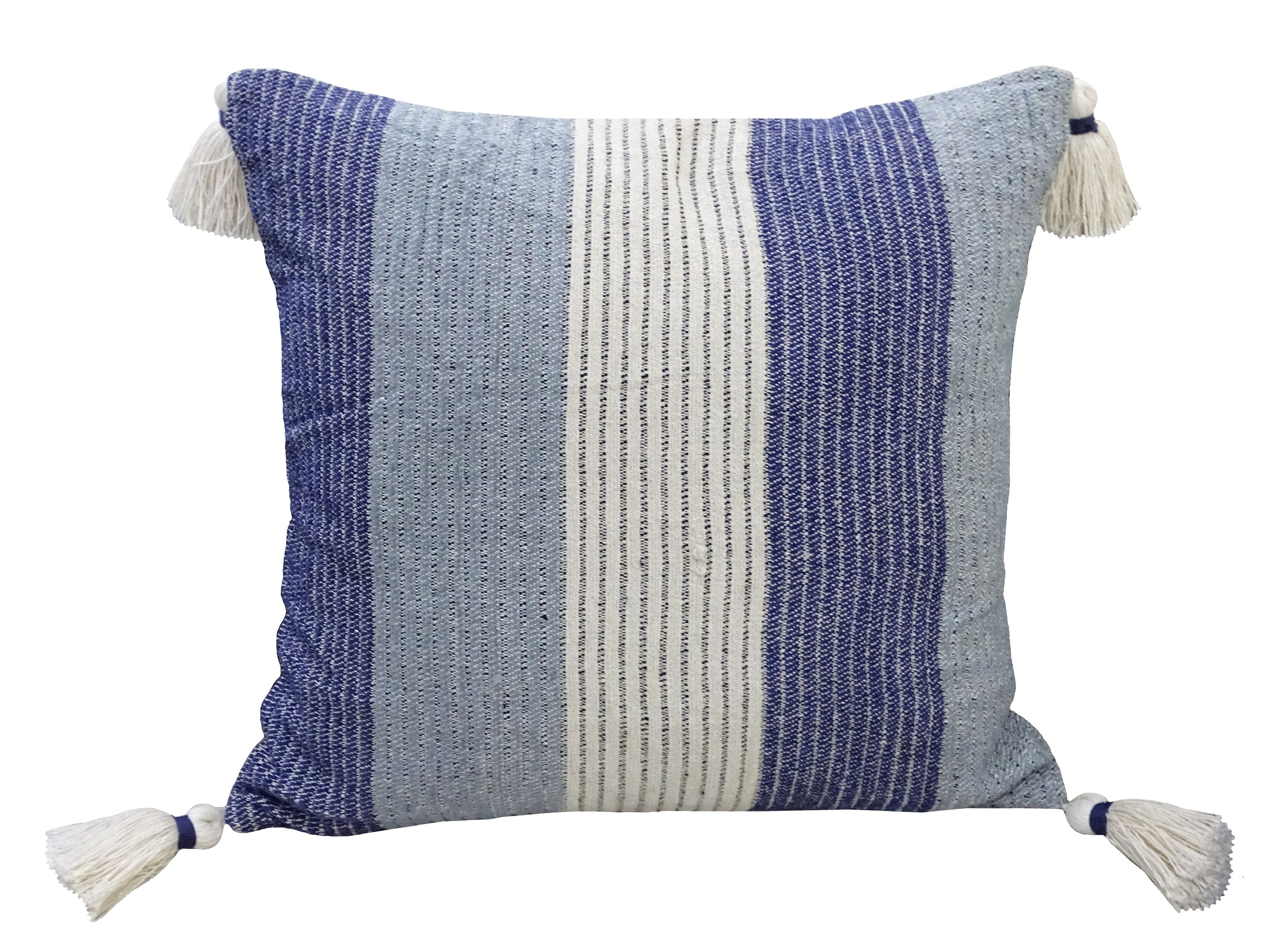 Handwoven Decorative Throw Pillow 20"x20" Vibhsa