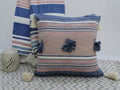 Throw Pillow with Tassels and Pom-Poms 20" x 20" Insert Included Vibhsa
