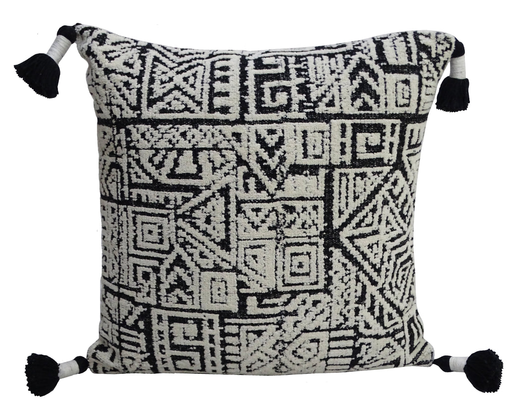20" x 20" Throw Pillow with Tassels for Decoration Vibhsa