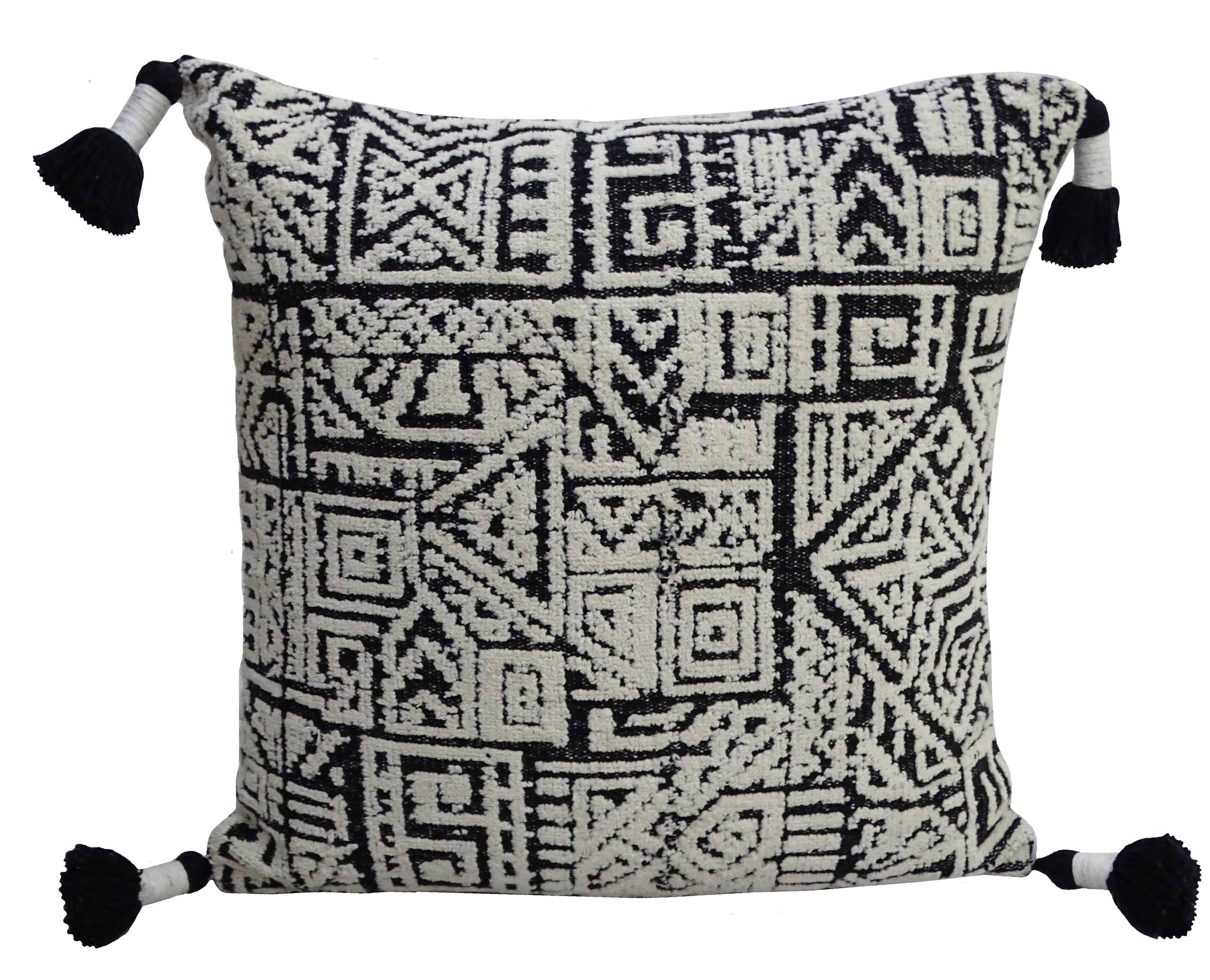 20" x 20" Throw Pillow with Tassels for Decoration Vibhsa