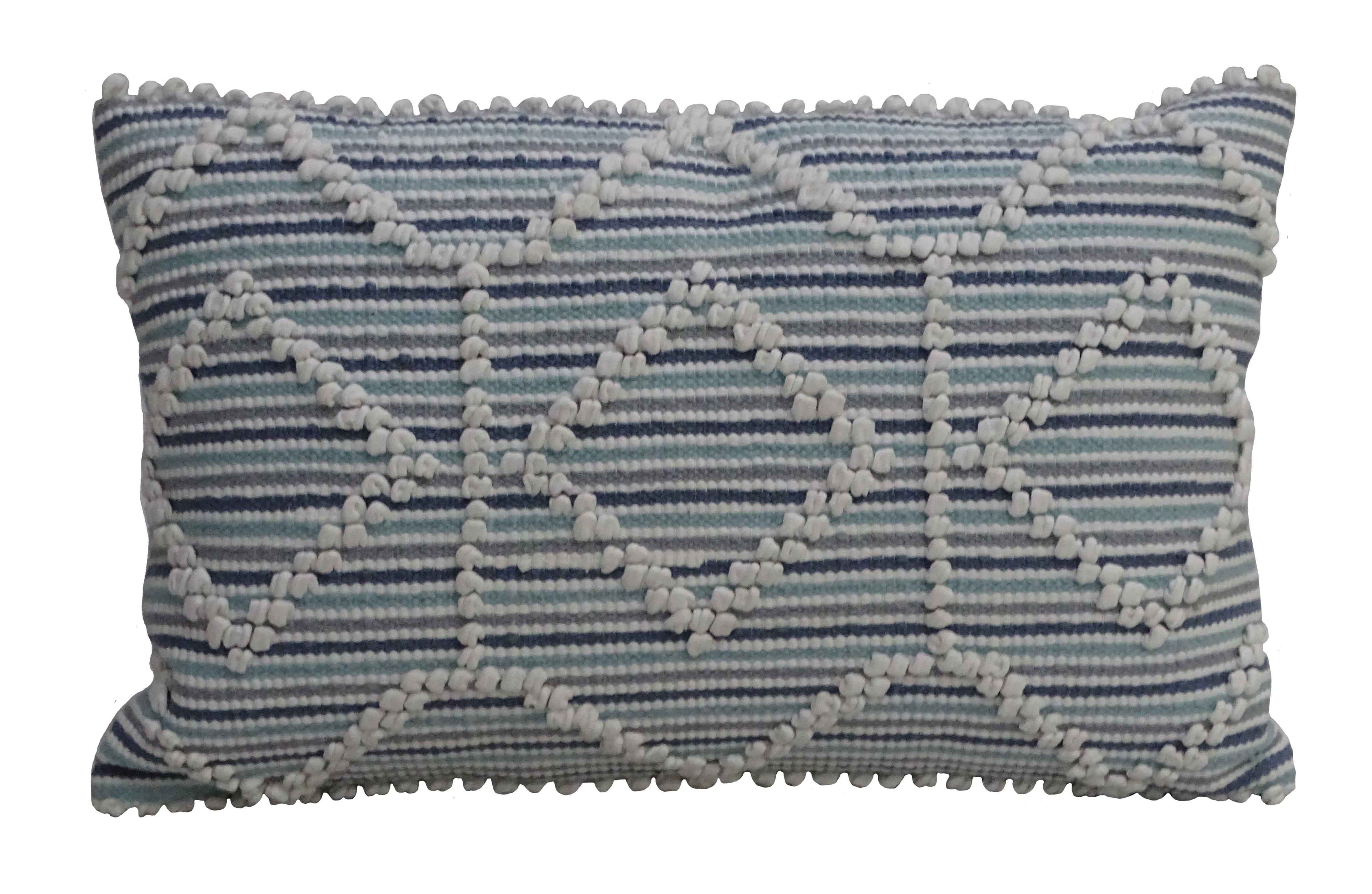 Modern Handwoven 14"X 24" Throw Pillow Vibhsa