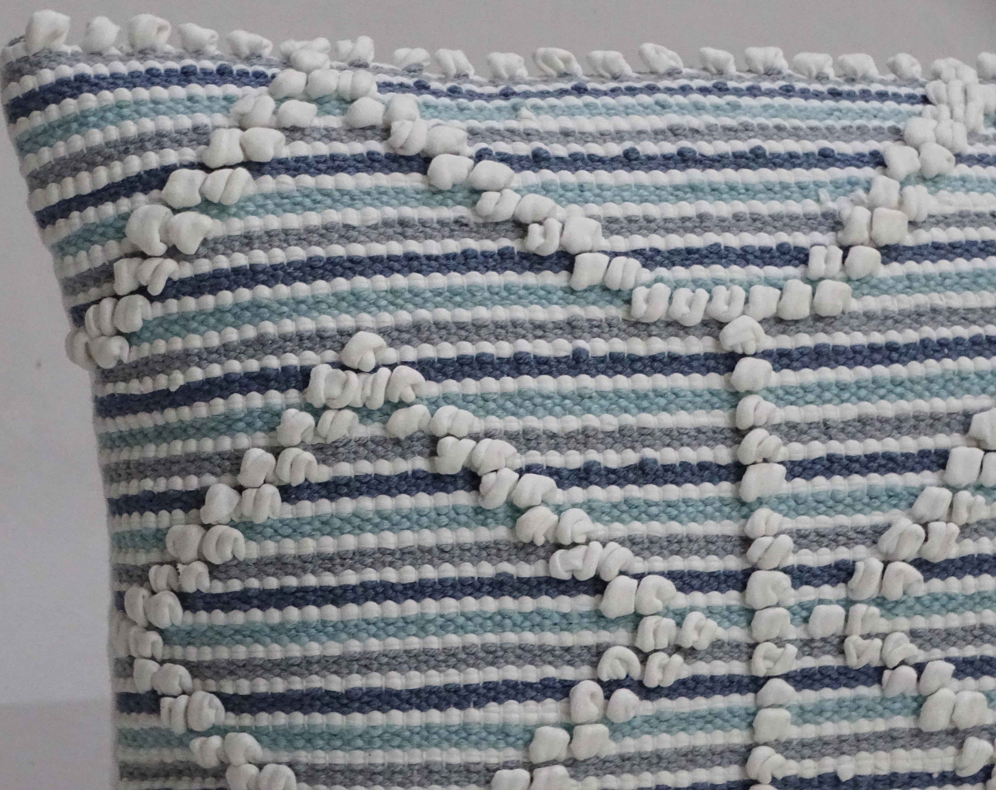 Modern Handwoven 14"X 24" Throw Pillow Vibhsa