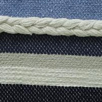 Pillow Handwoven braided Textured Stripe Decor Vibhsa