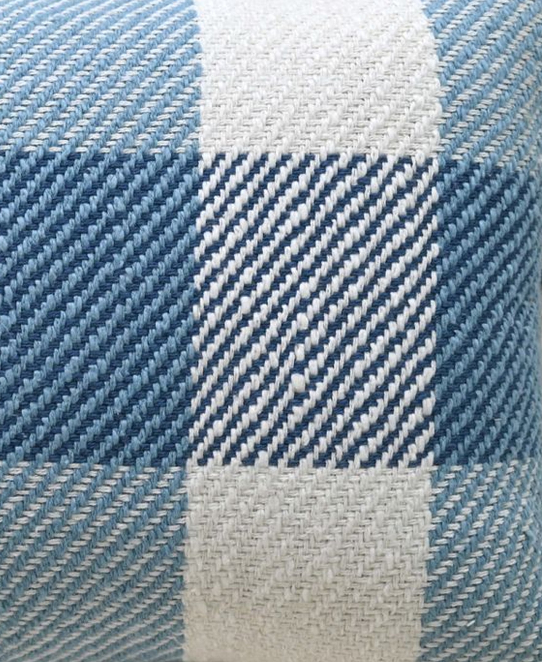 Handloom Woven Textured Plaid Decorative Pillow with Insert Vibhsa