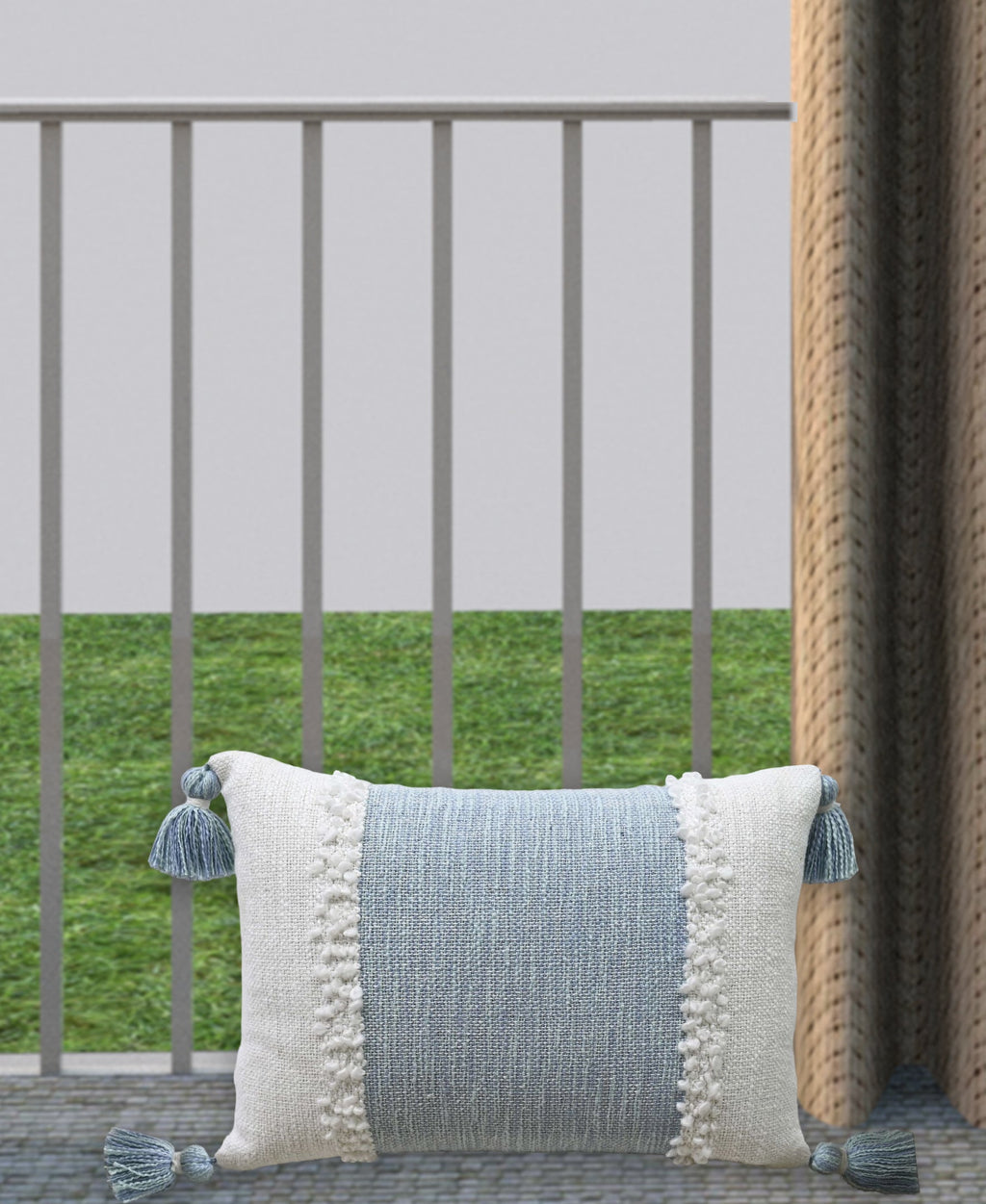 Handloom Woven Textured Decorative Pillow With Insert Vibhsa