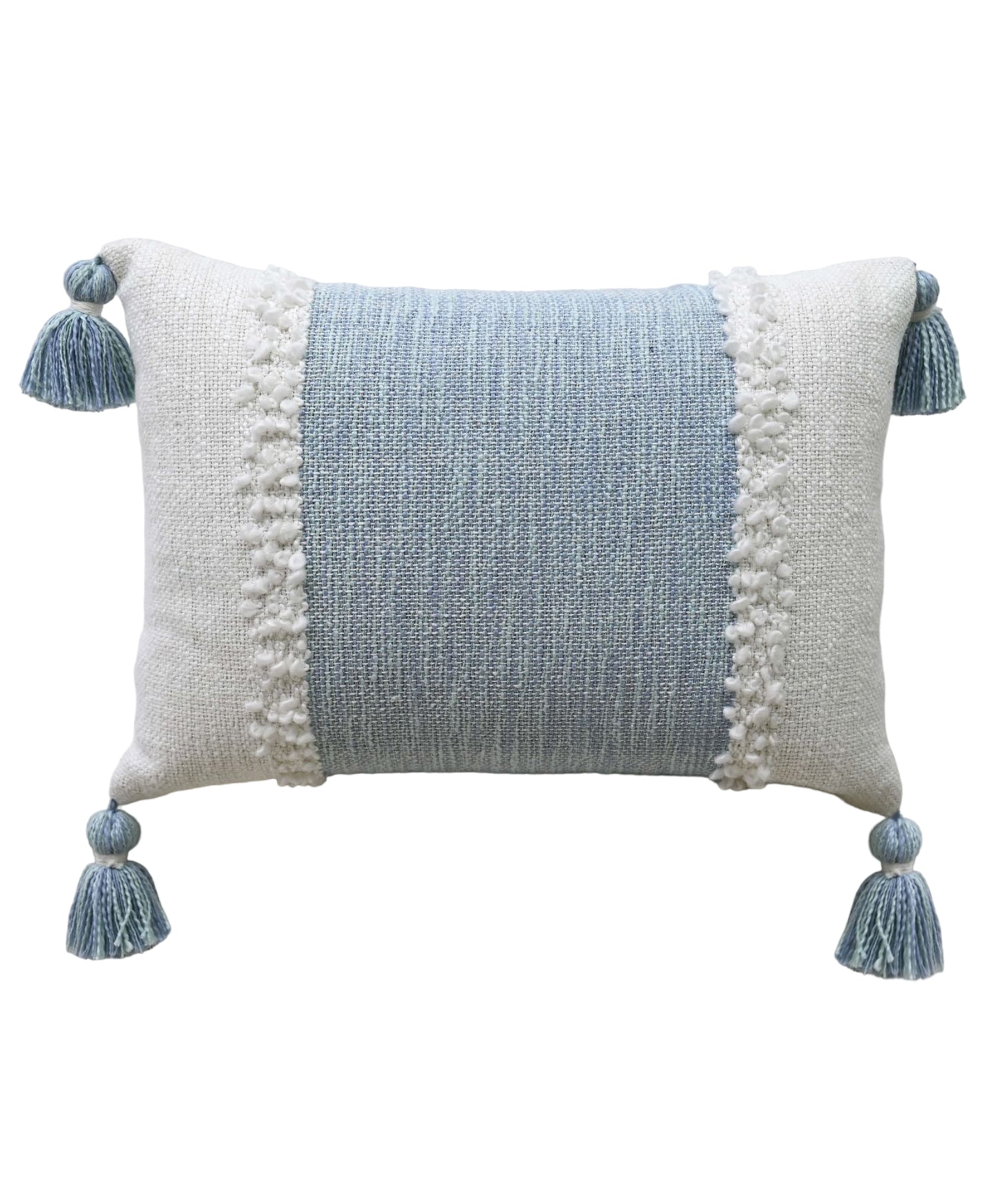 Handloom Woven Textured Decorative Pillow With Insert Vibhsa