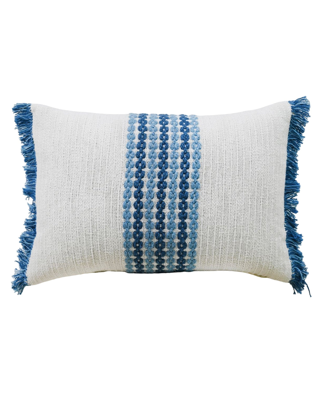 Handloom Woven Decorative Pillow, 14''X20'' Vibhsa