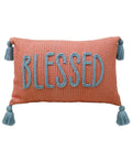 Handwoven Braid Couching Decorative Pillow, 14"X24" Vibhsa