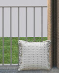Layered Handwoven Super Soft Decorative Pillow, 20" x 20" Vibhsa