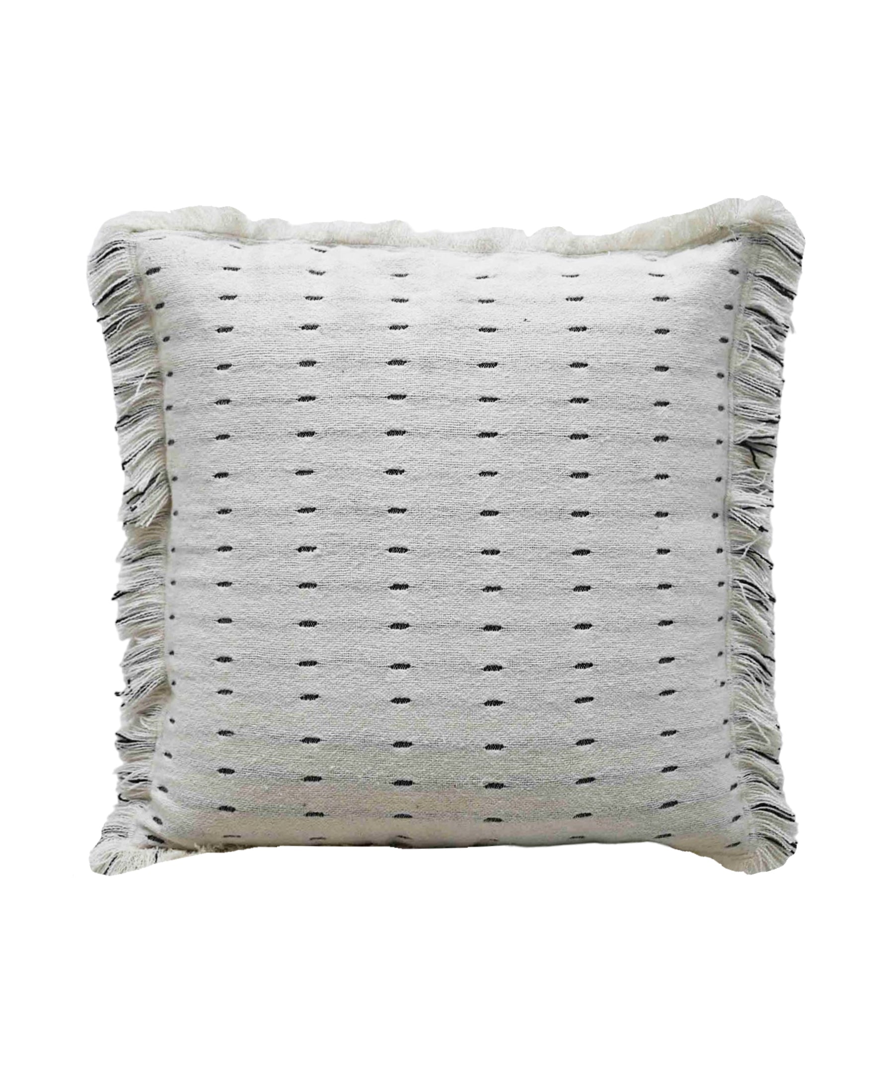 Layered Handwoven Super Soft Decorative Pillow, 20" x 20" Vibhsa