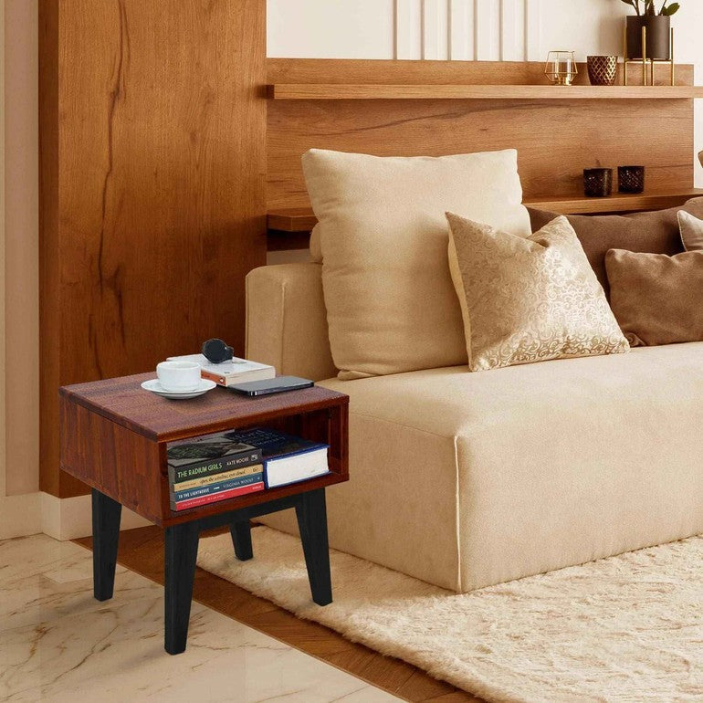 Serena Solid Wood Nightstand Megsu