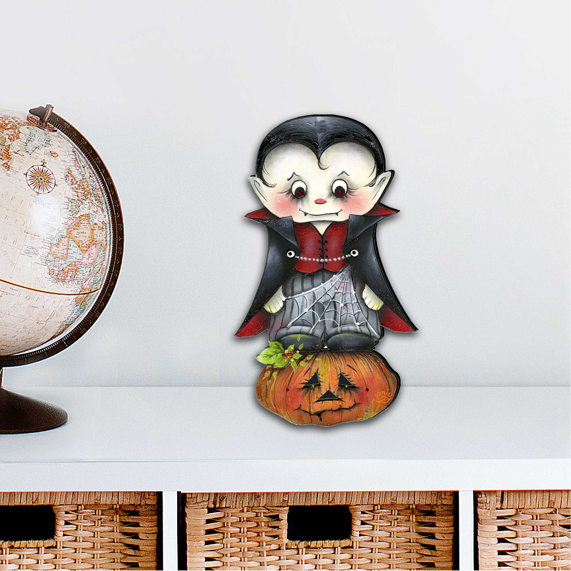 Dracula Halloween Door Decor by Jamie Mills-Price - Thanksgiving Halloween Decor - 8457401H G.DeBrekht