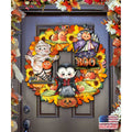 Halloween Holiday Door Wreath by G. DeBrekht - Thanksgiving Halloween Decor - 8185316H G.DeBrekht