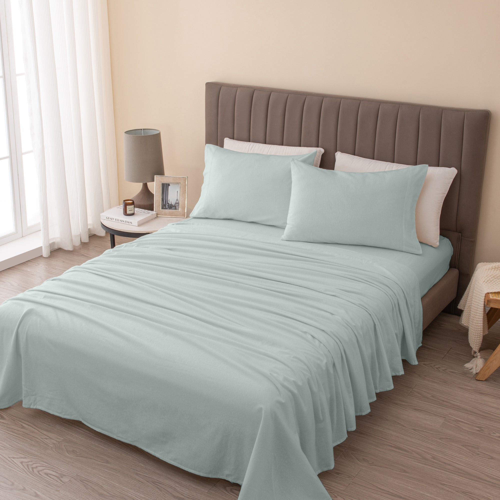 Turkish Cotton Flannel Sheet - Raye Collection Great Bay Home
