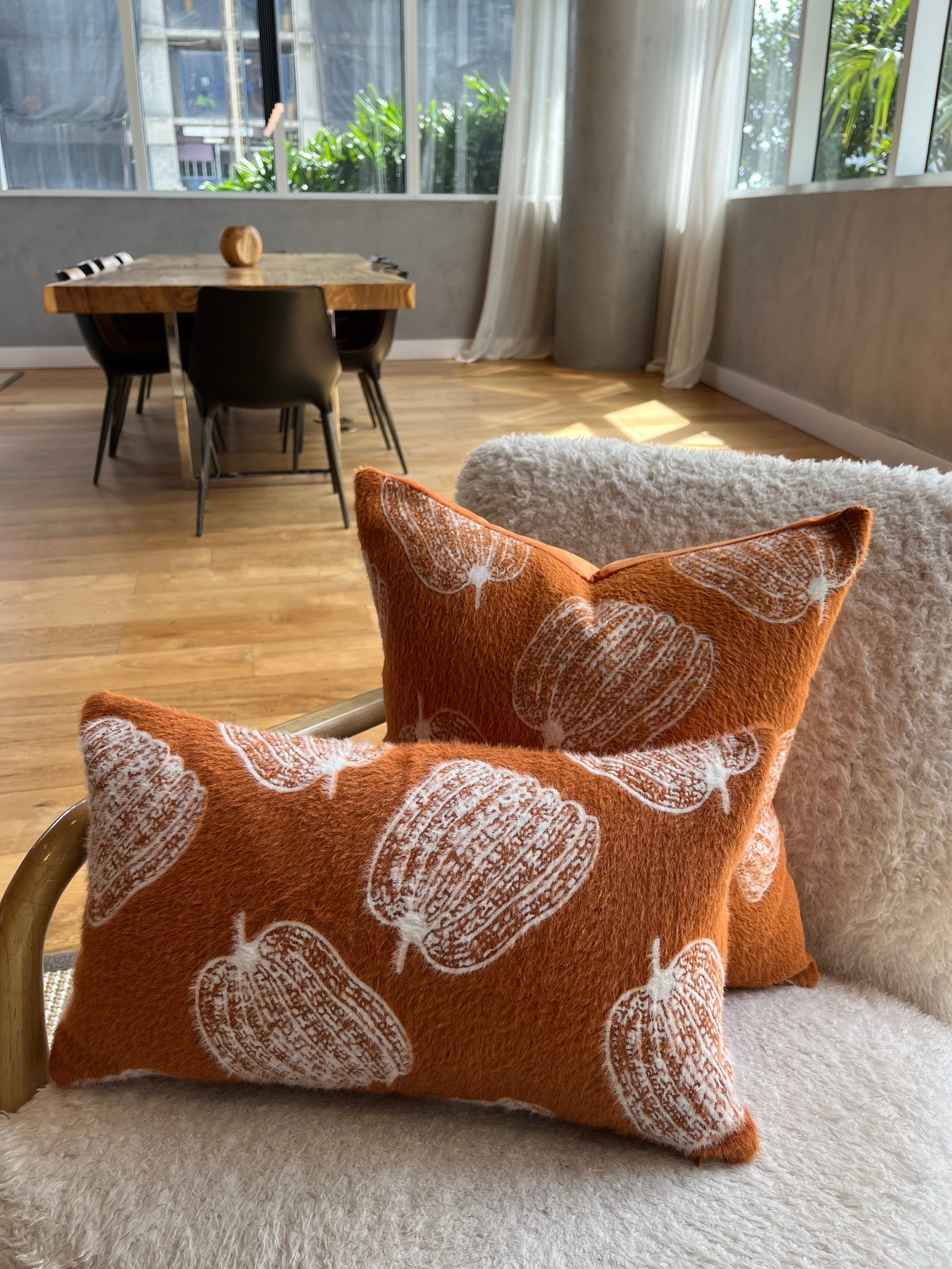 Burnt Orange Pumpkin Pillow Cover Busa Designs