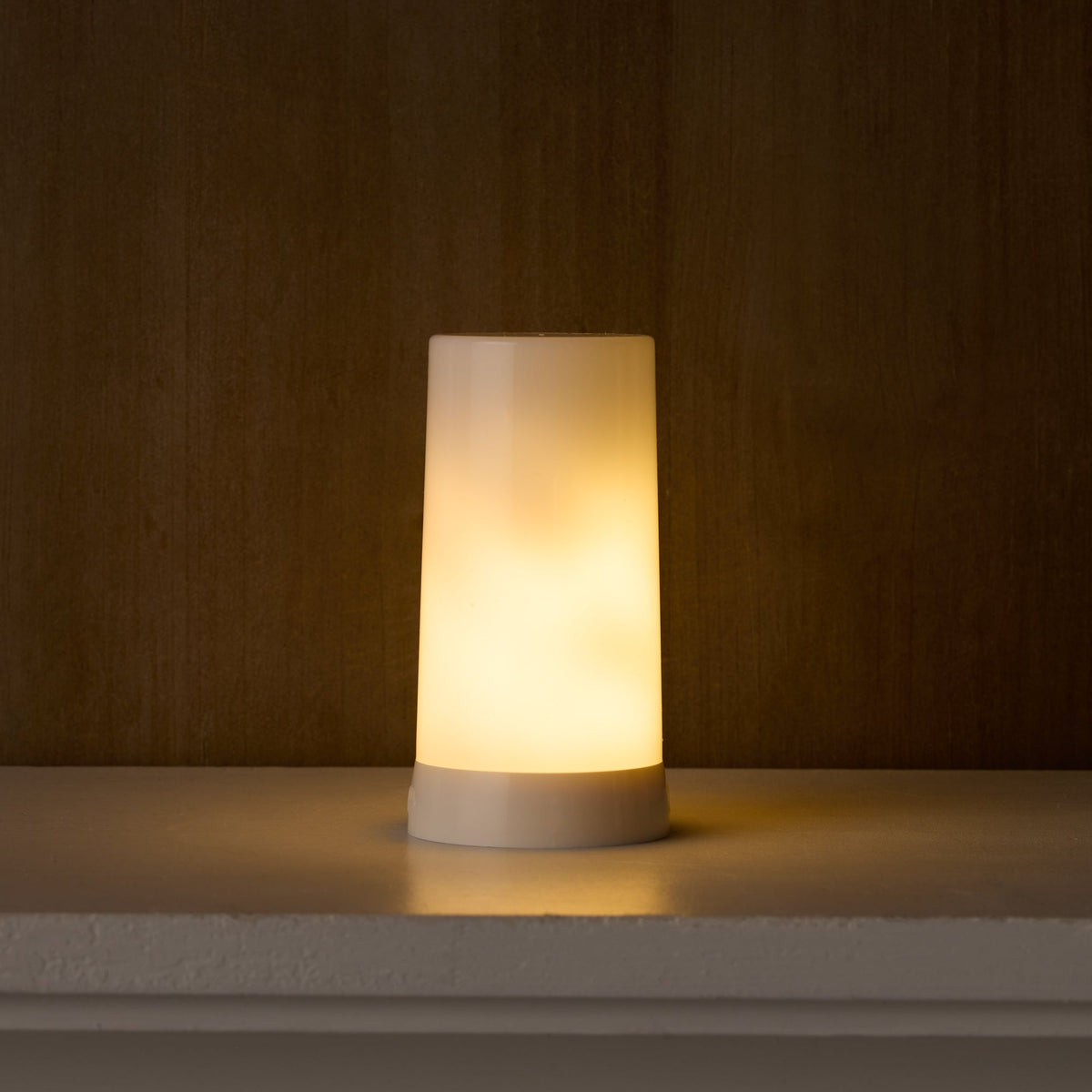 Rechargeable LED FIA Flame Flickering Candle Insert (Timer & Remote) Rust & Cinder