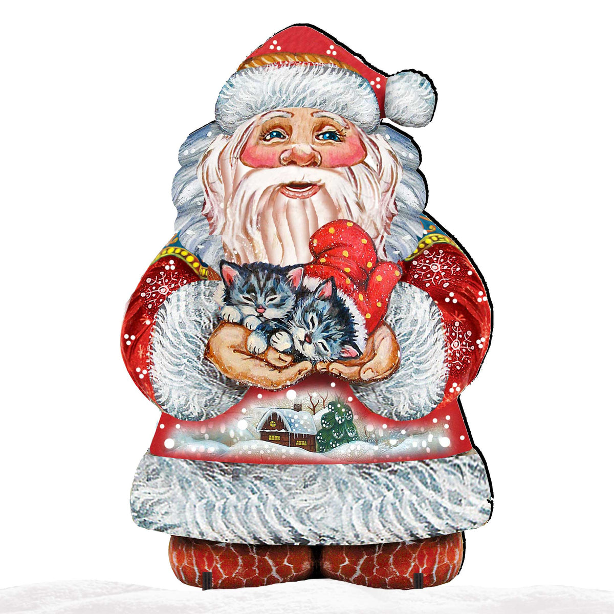 Deerest Friends Christmas Outdoor Yard Sign by G. DeBrekht - Christmas Santa Snowman Decor - 8118081F G.DeBrekht