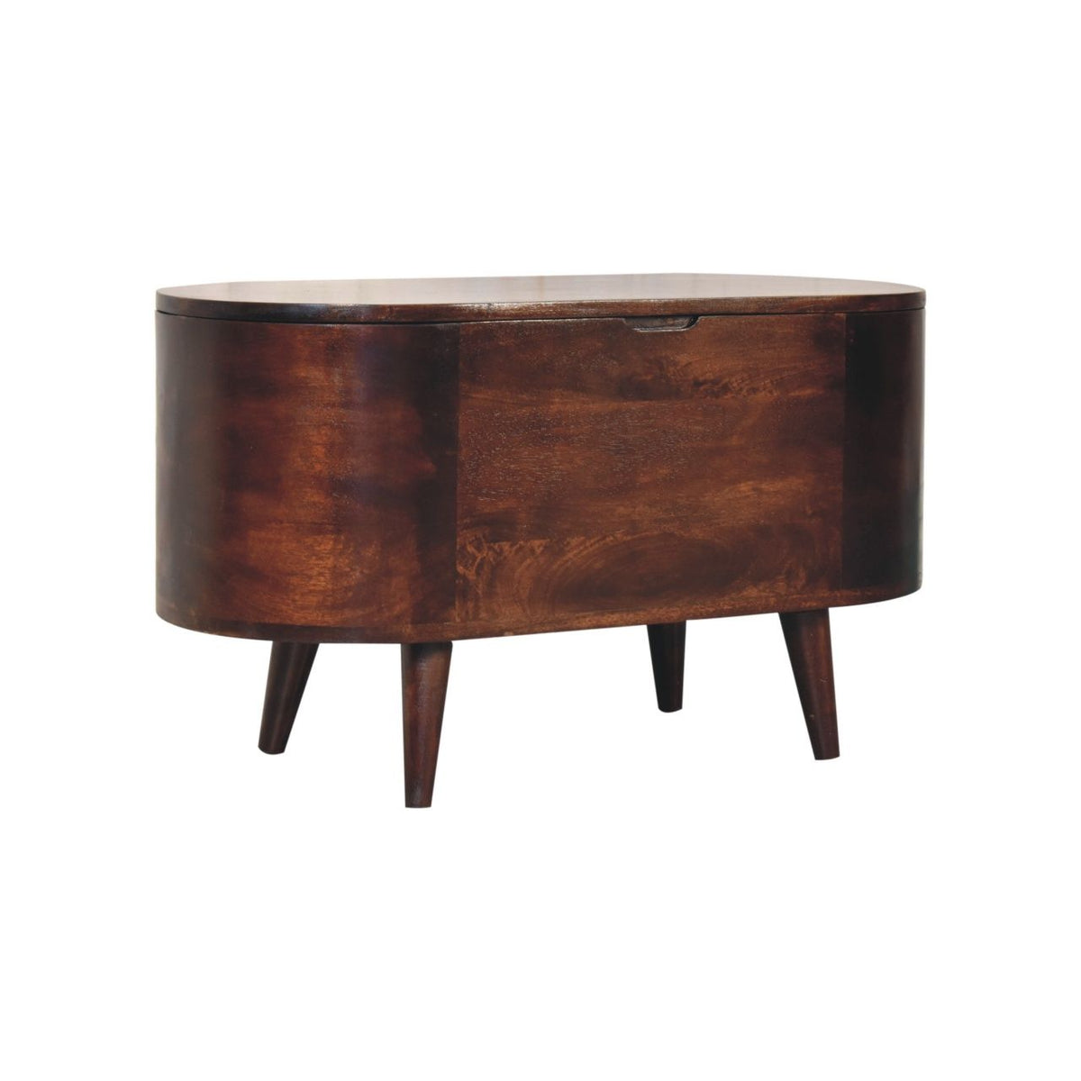 Rounded Lid Up Blanket Box Unique Piece Furniture