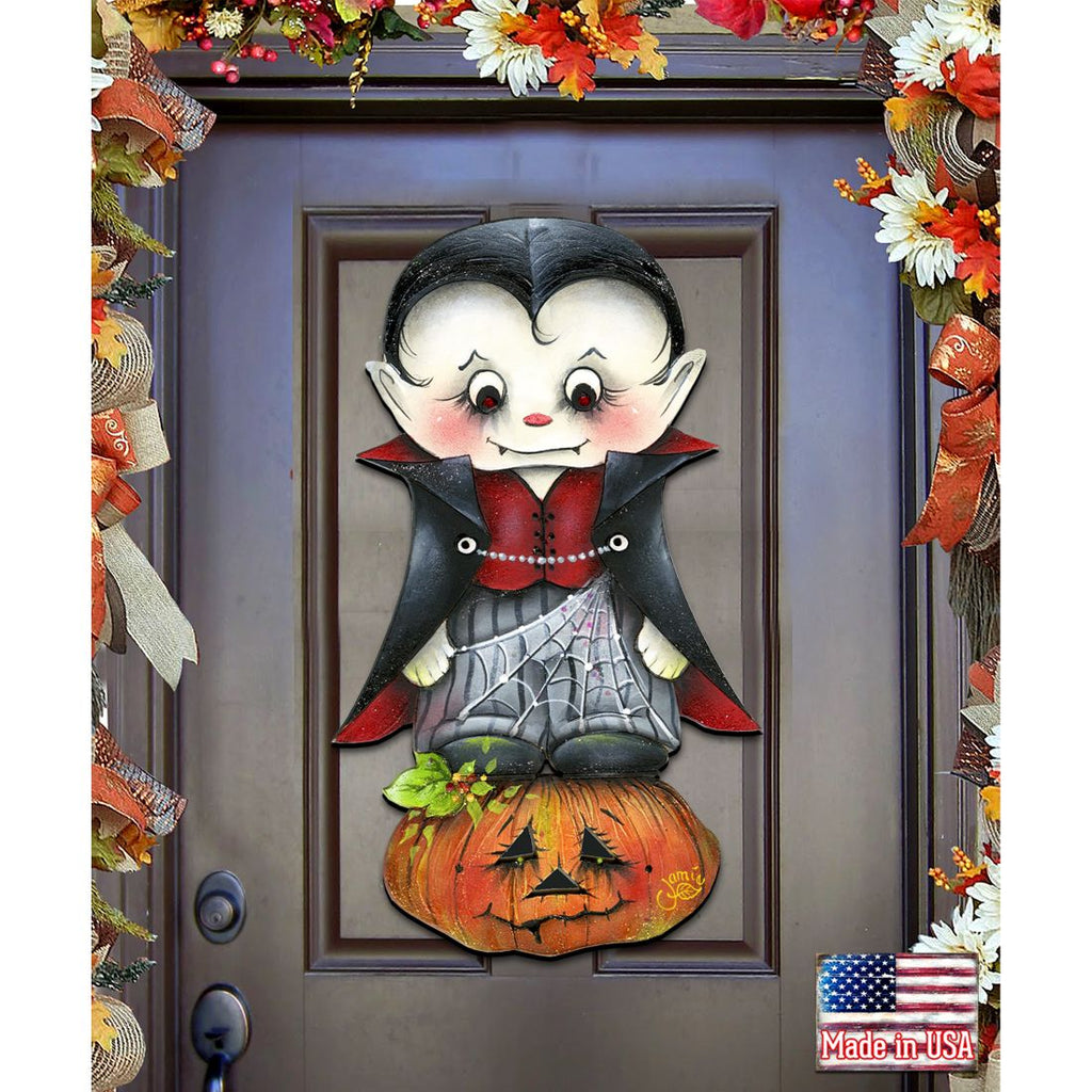 Dracula Halloween Door Decor by Jamie Mills-Price - Thanksgiving Halloween Decor - 8457401H G.DeBrekht