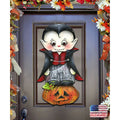 Dracula Halloween Door Decor by Jamie Mills-Price - Thanksgiving Halloween Decor - 8457401H G.DeBrekht