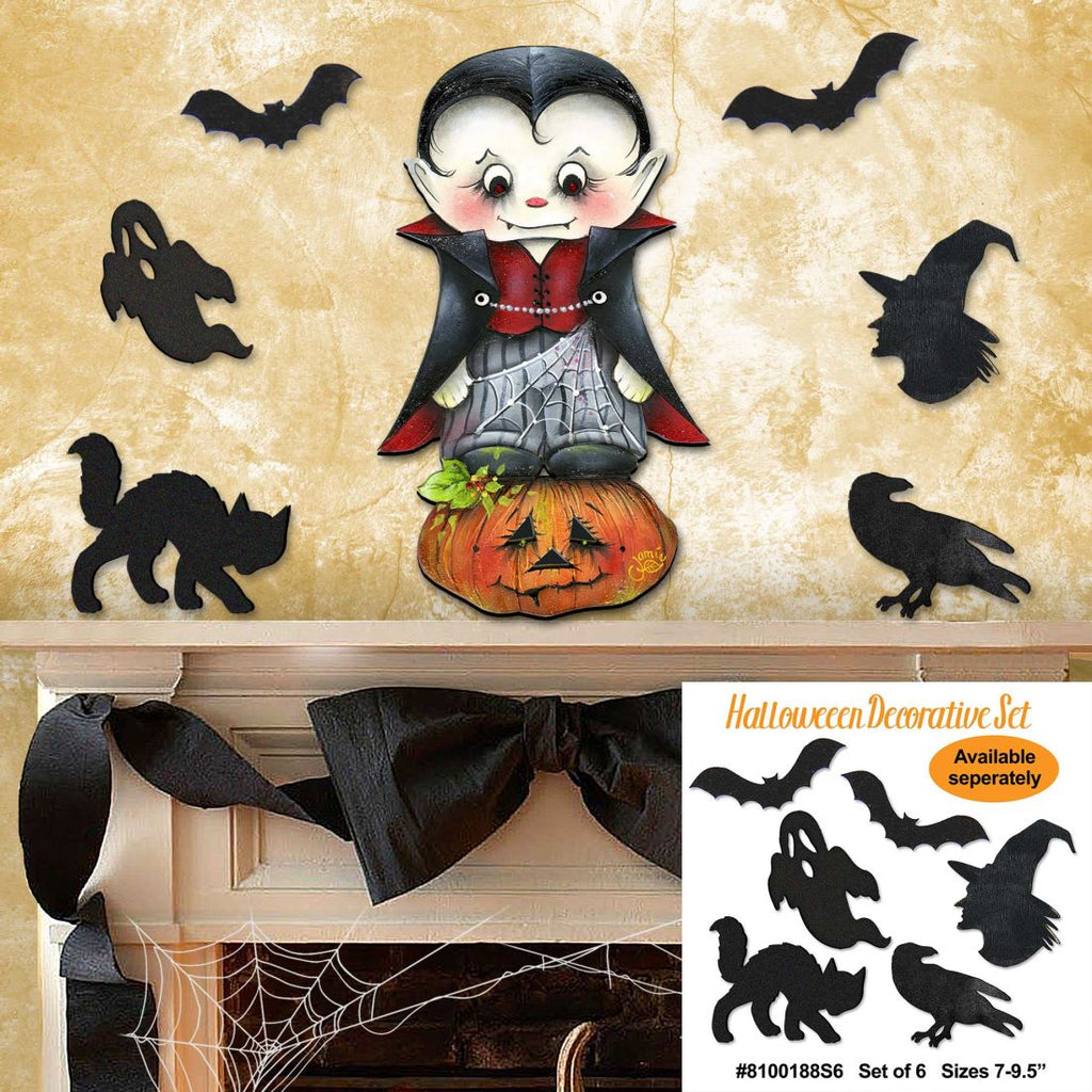 Dracula Halloween Door Decor by Jamie Mills-Price - Thanksgiving Halloween Decor - 8457401H G.DeBrekht