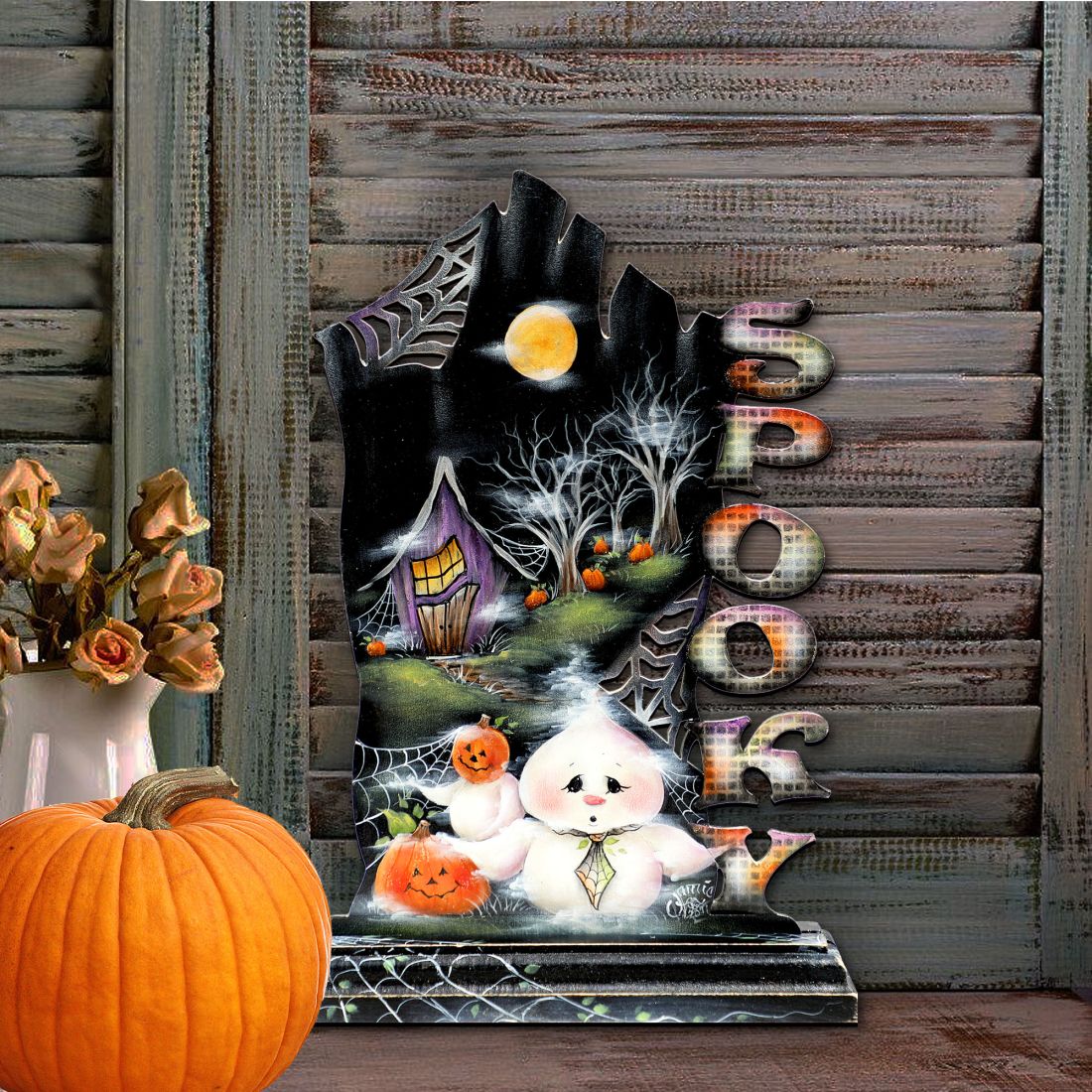 Not Too Spooky Halloween Door Decor by Jamie Mills-Price - Thanksgiving Halloween Decor - 8457408H G.DeBrekht