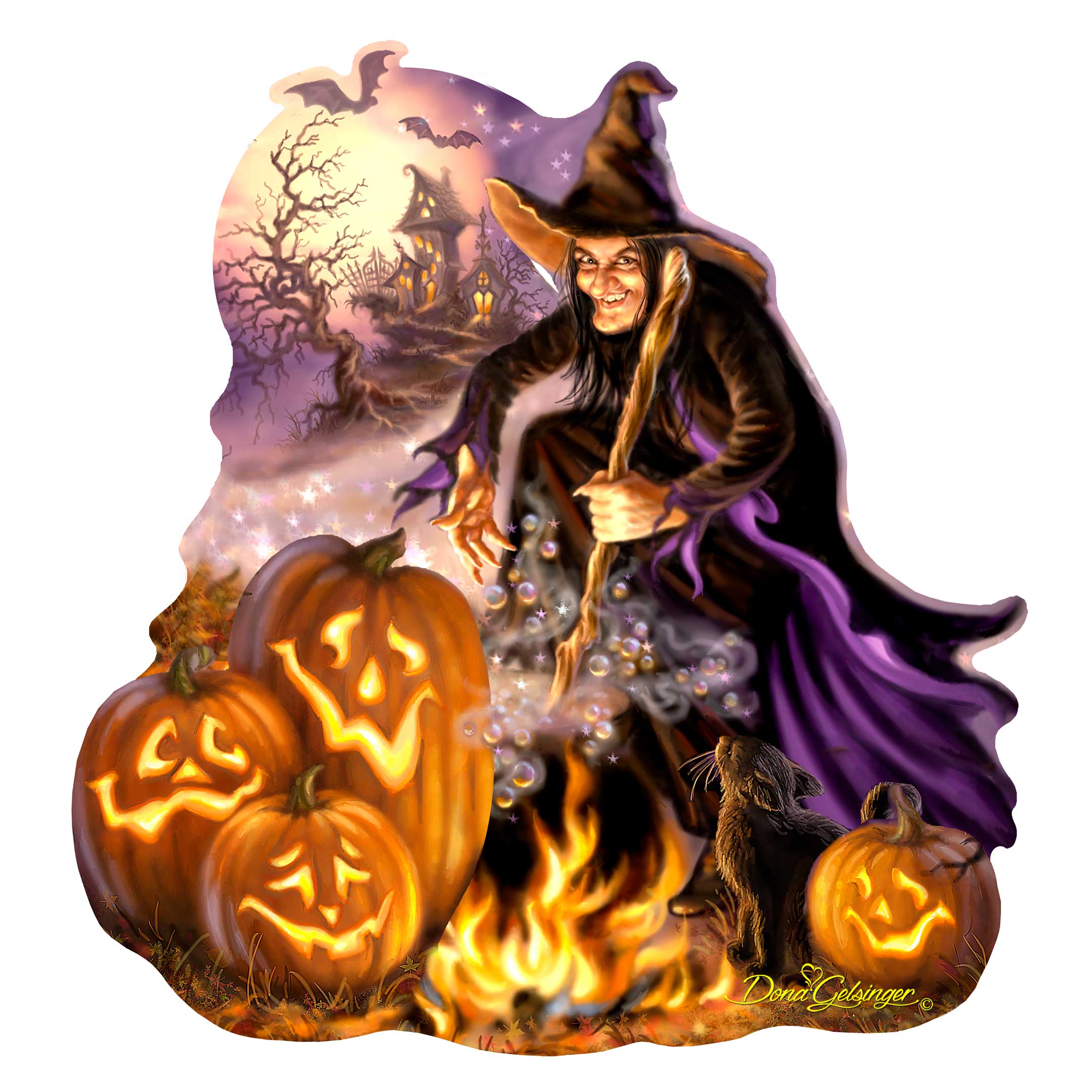 All Hallows Eve Holiday Door Décor by D. Gelsinger - Halloween Décor - 8461091H-0821 G.DeBrekht