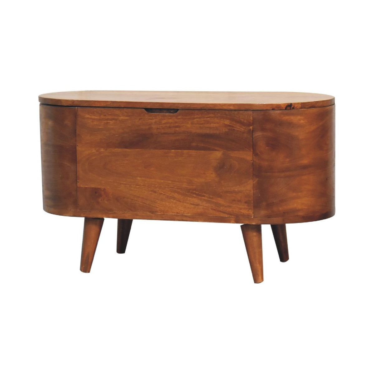 Rounded Lid Up Blanket Box Unique Piece Furniture