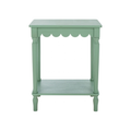 Mattie Scalloped Side Table in Mint Green Shop Fête