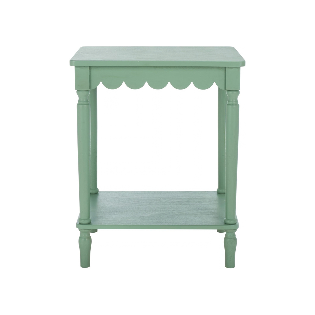 Mattie Scalloped Side Table in Mint Green Shop Fête