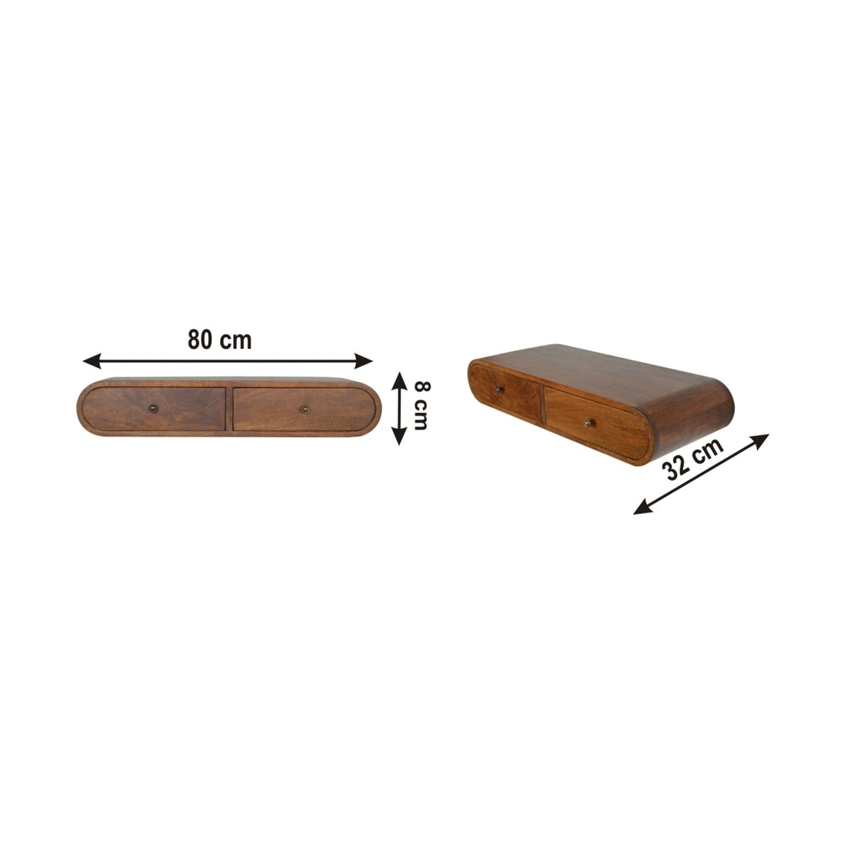 London - Floating Console - Chestnut Unique Piece Furniture