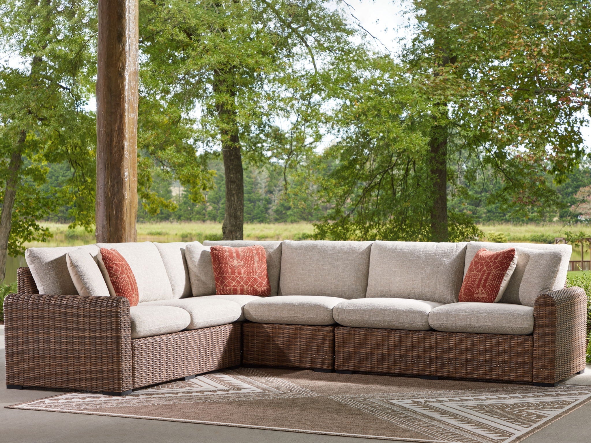 Dolan Creek - Outdoor Sectional Unique Piece Furniture