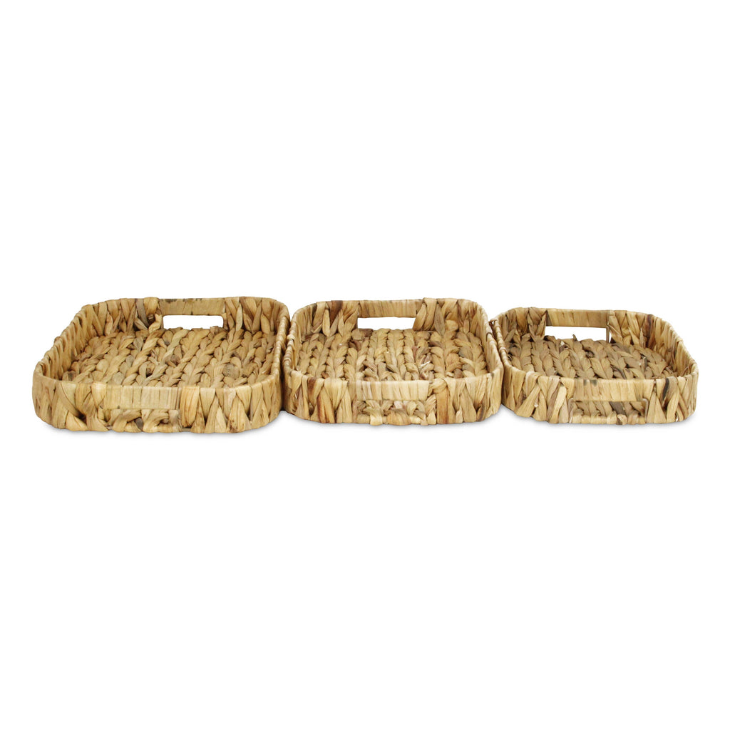 Laelia Hyacinth Woven Curved Baskets (3 Piece Set) Shop Fête