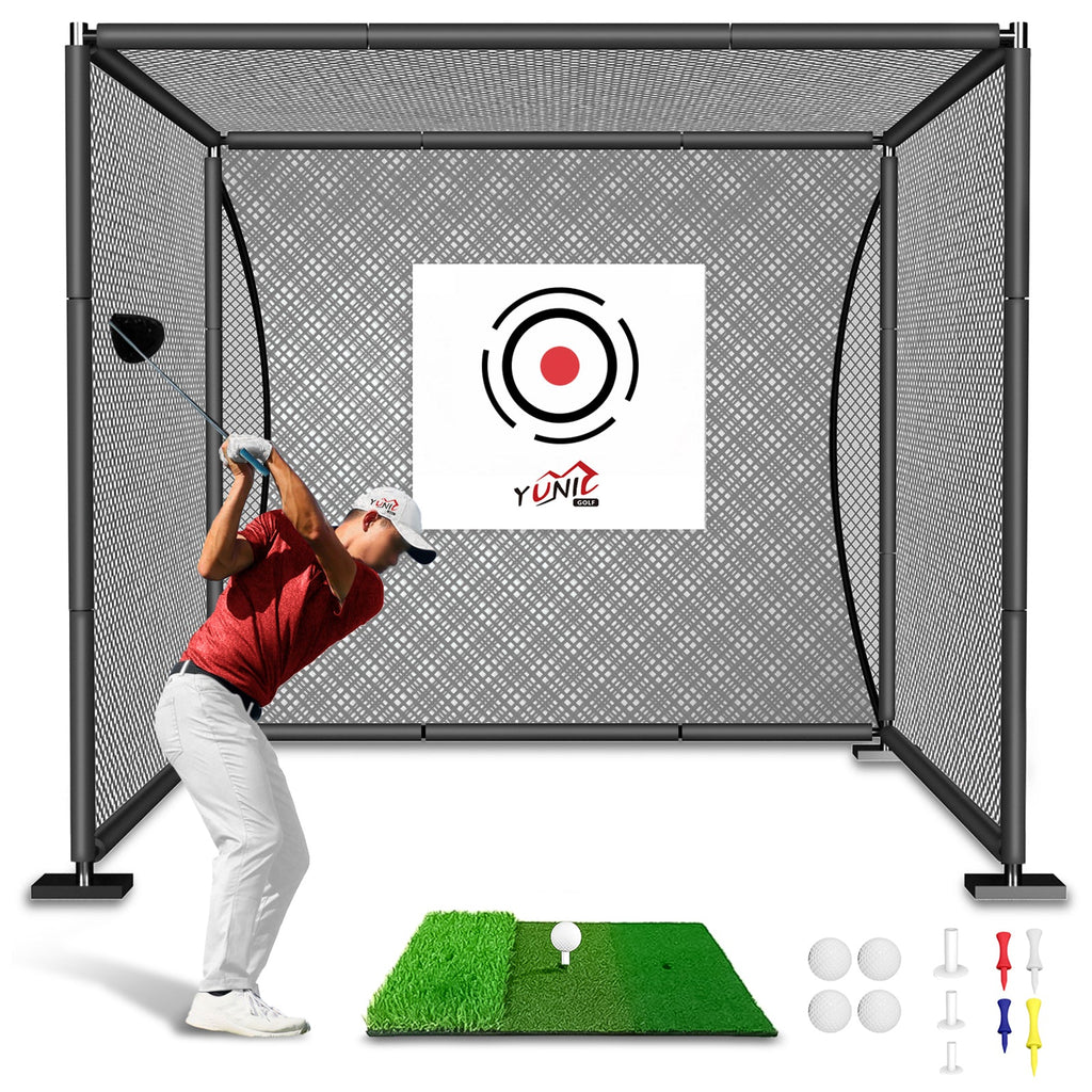 Golf Driving Practice Cage (Black) Yunic Golf