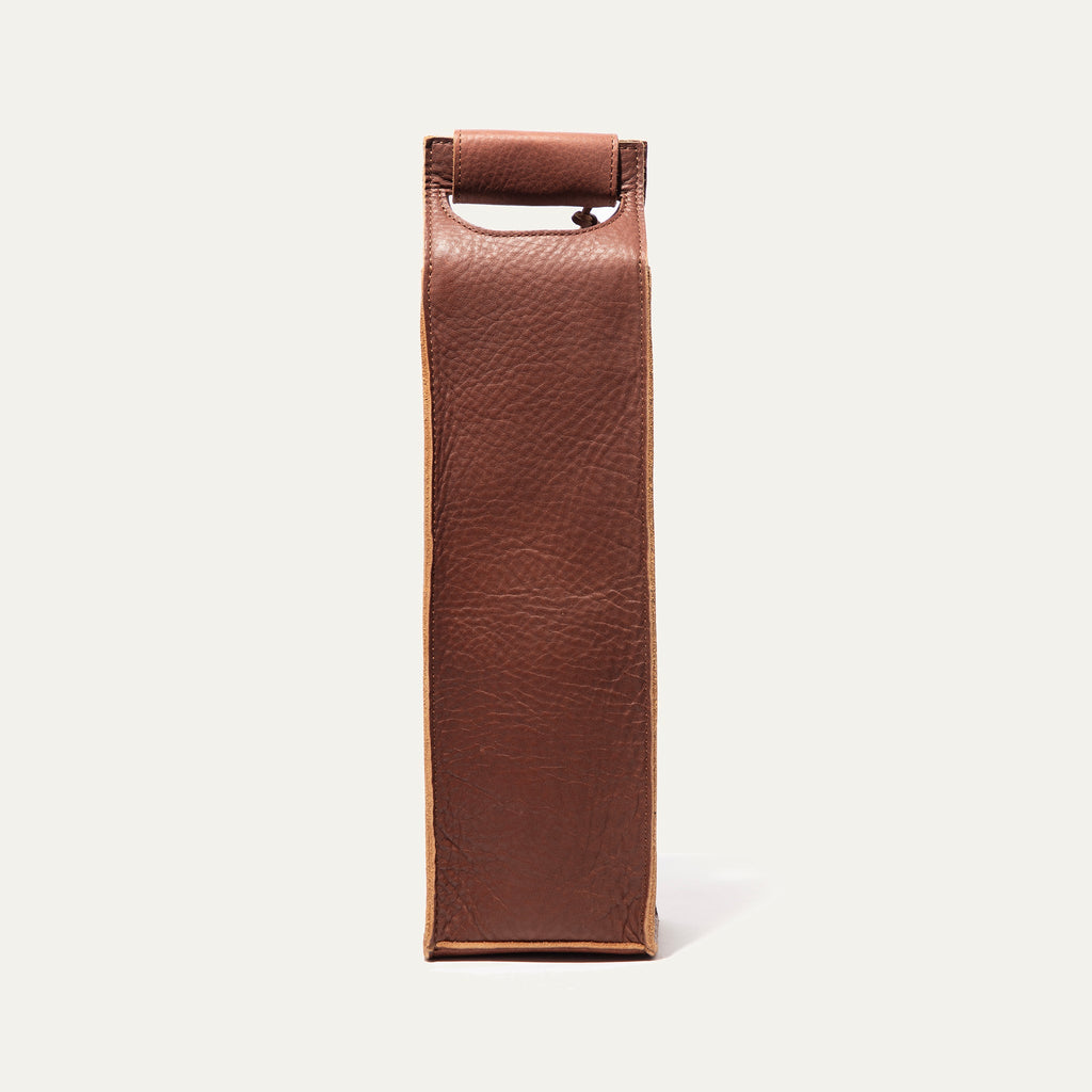 Single Leather Wine Case Will Leather Goods