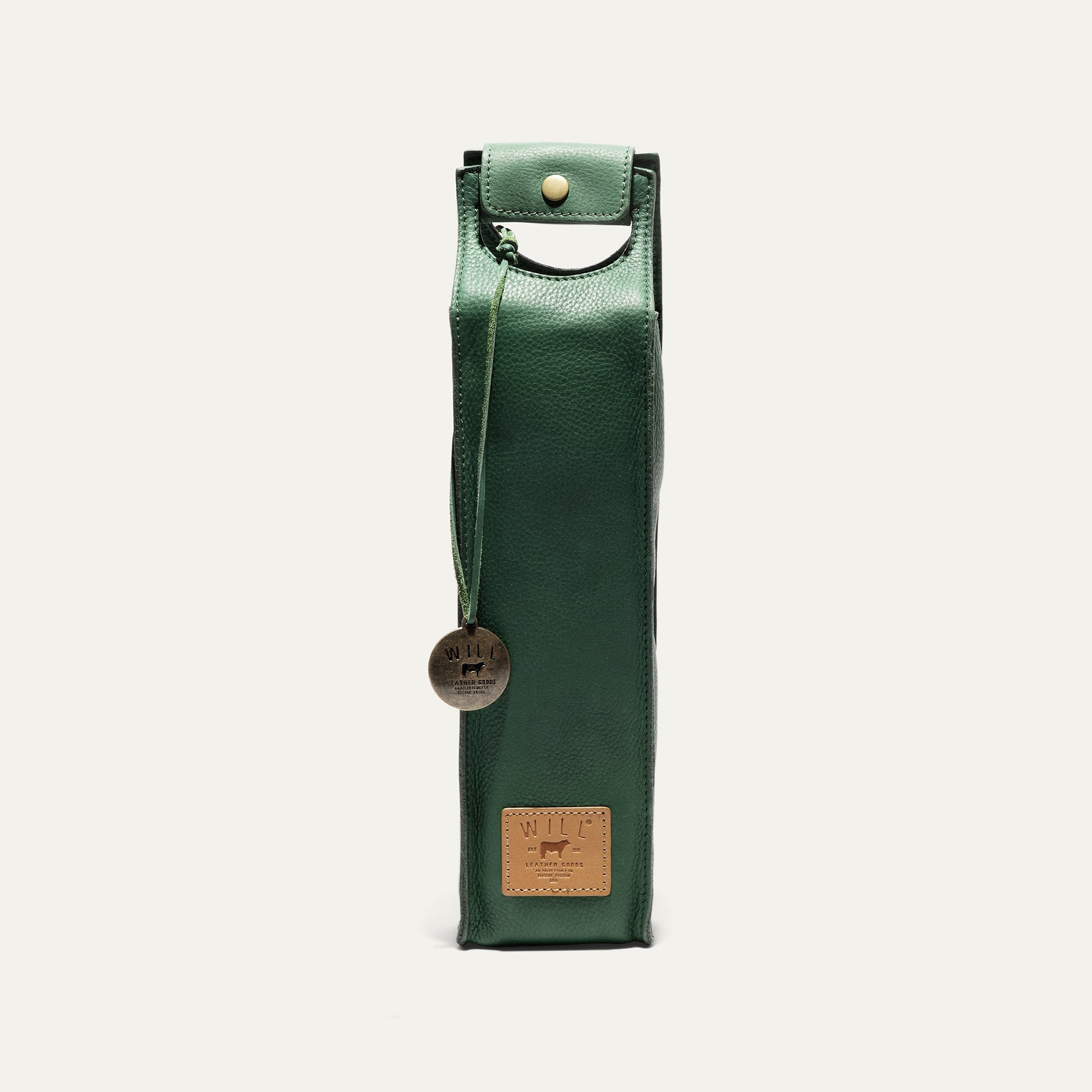 Single Leather Wine Case Will Leather Goods