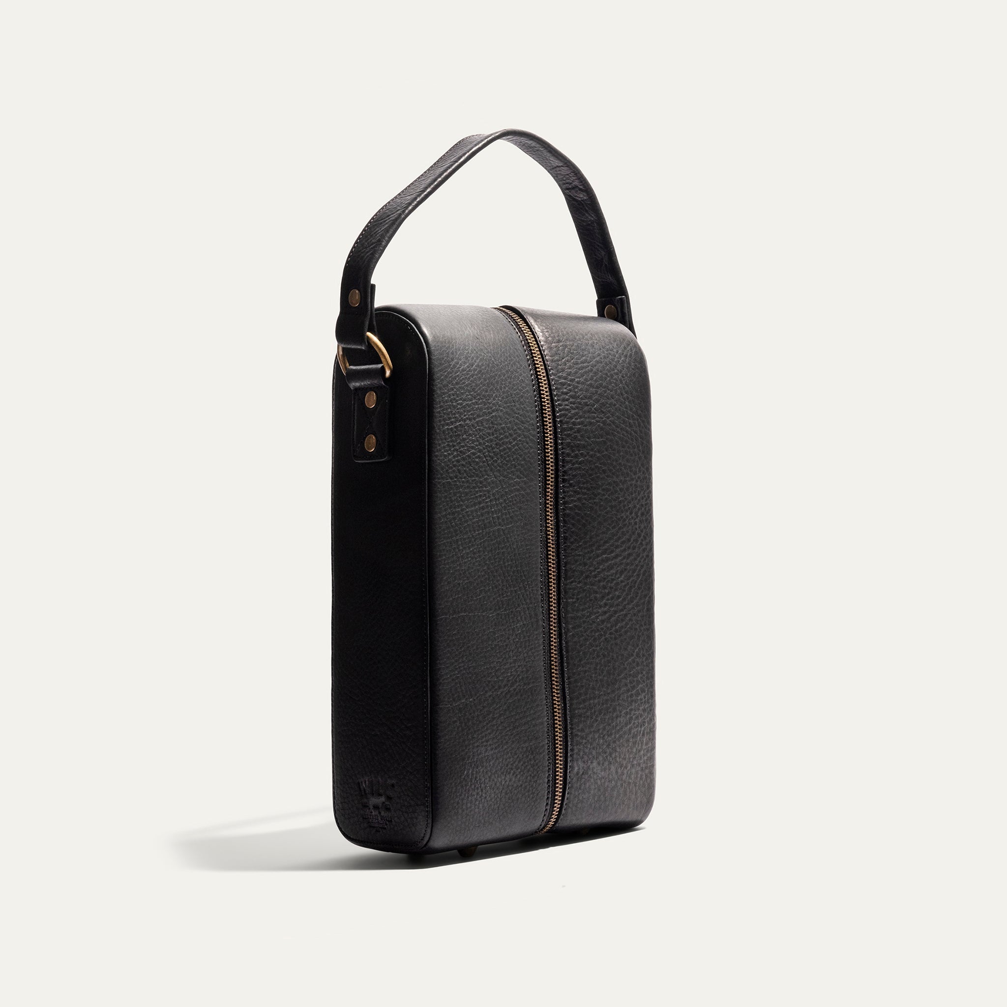 Hard Double Leather Wine Case Will Leather Goods