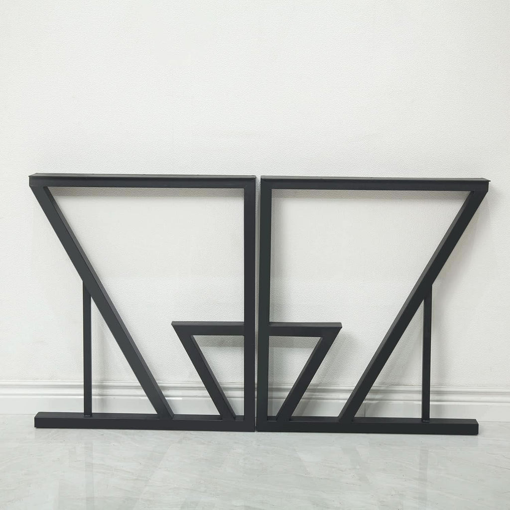 Black Iron Table Legs 28 Inches Industrial Strength ShipItFurniture