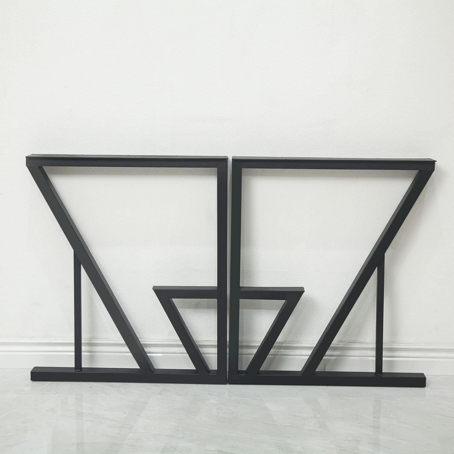 Black Iron Table Legs 28 Inches Industrial Strength ShipItFurniture