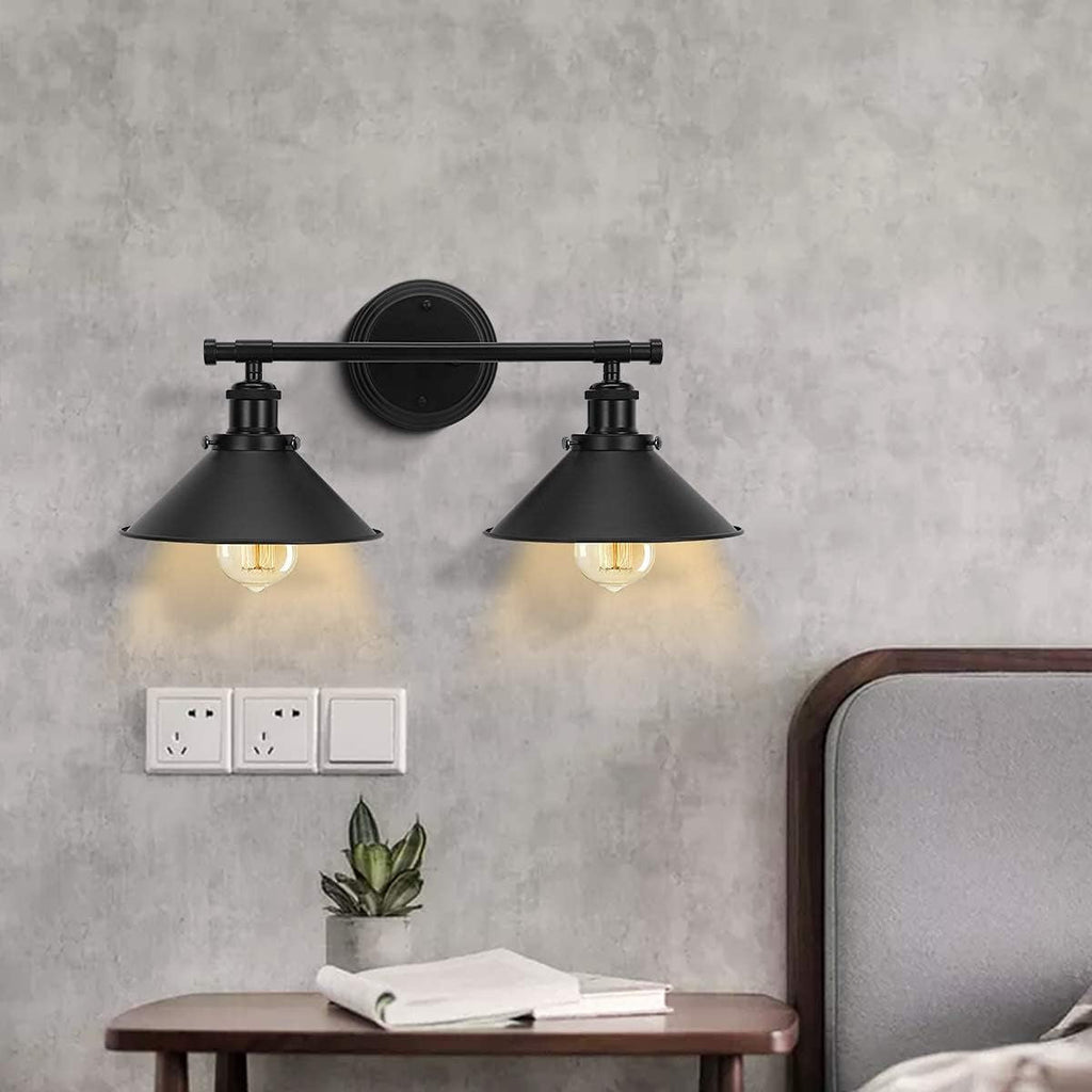 2-3 Matte Black Wall Sconce Farmhouse Decor
