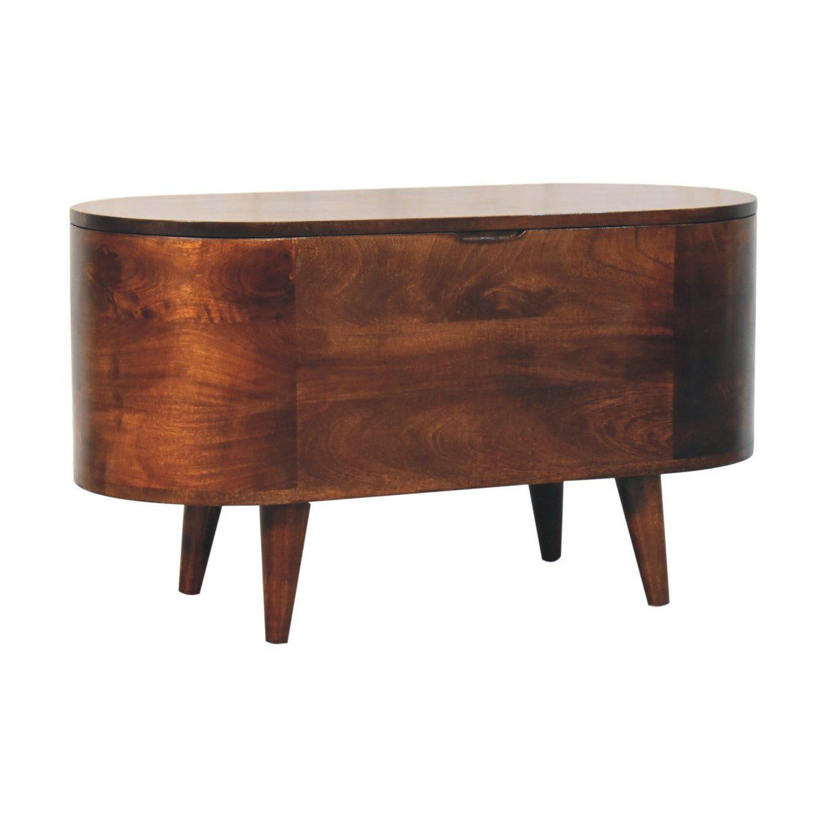 Rounded Lid Up Blanket Box Unique Piece Furniture