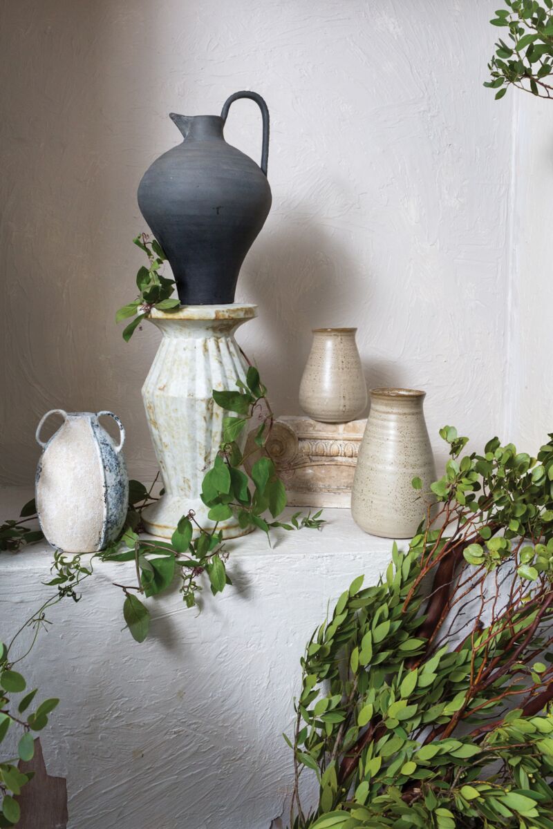 Arthur Black Terracotta Jug White Cliff Studio