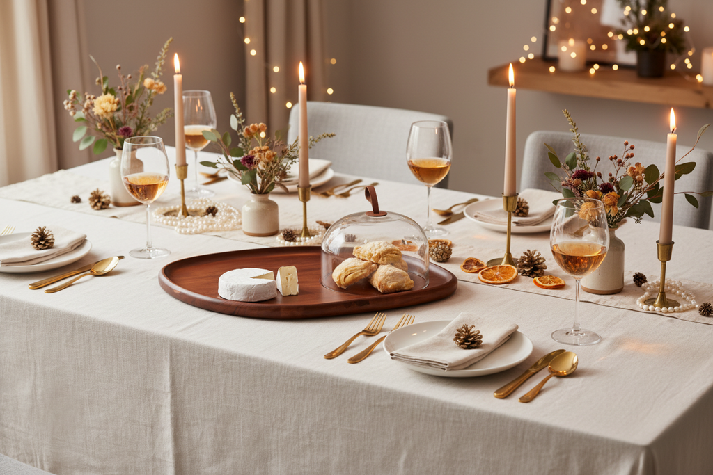 Talo Acacia Cheese Cloche, Walnut Tea + Linen