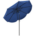 9 FT Patio Umbrella with Crank Handle and Push Button Tilt DirectDeals