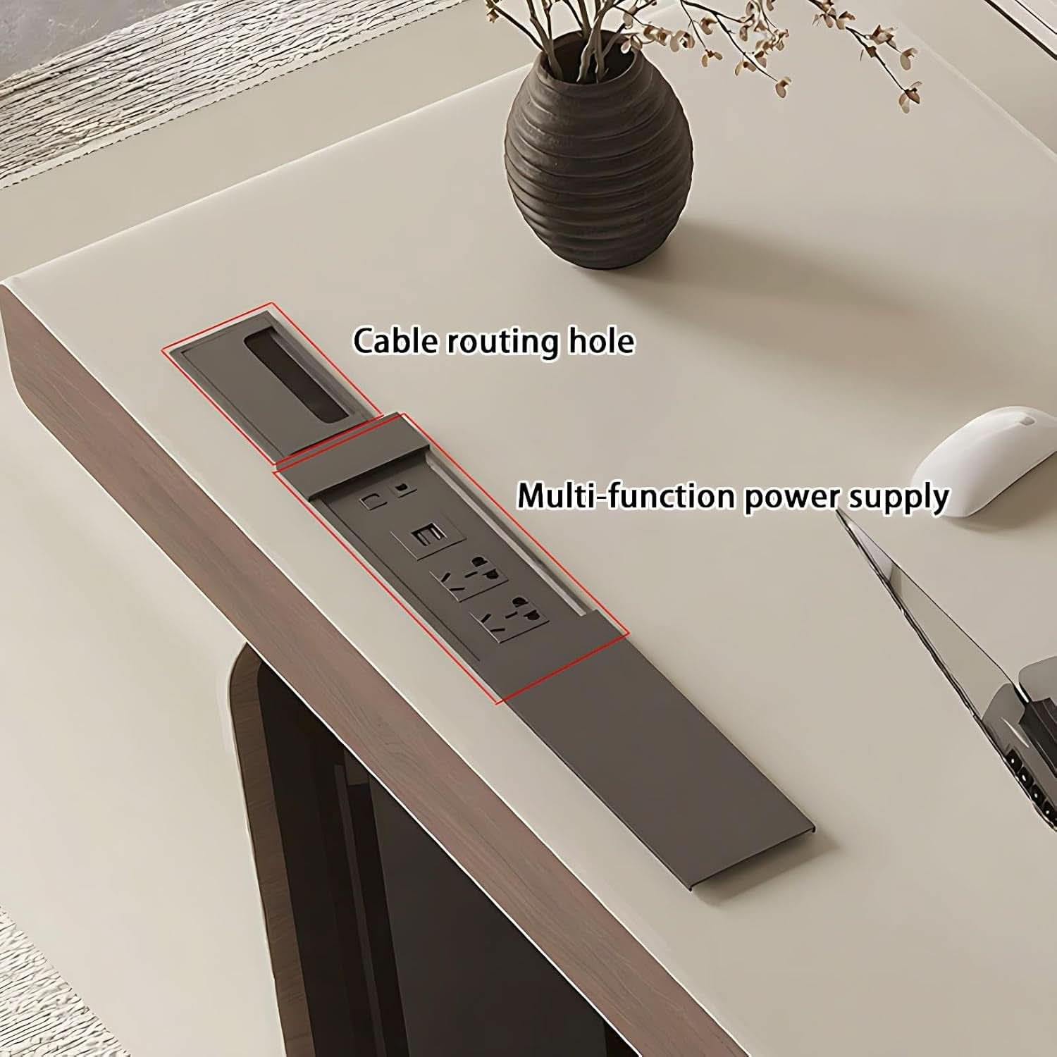 Premium L Shaped Executive Desk 72In Multifunctional ShipItFurniture