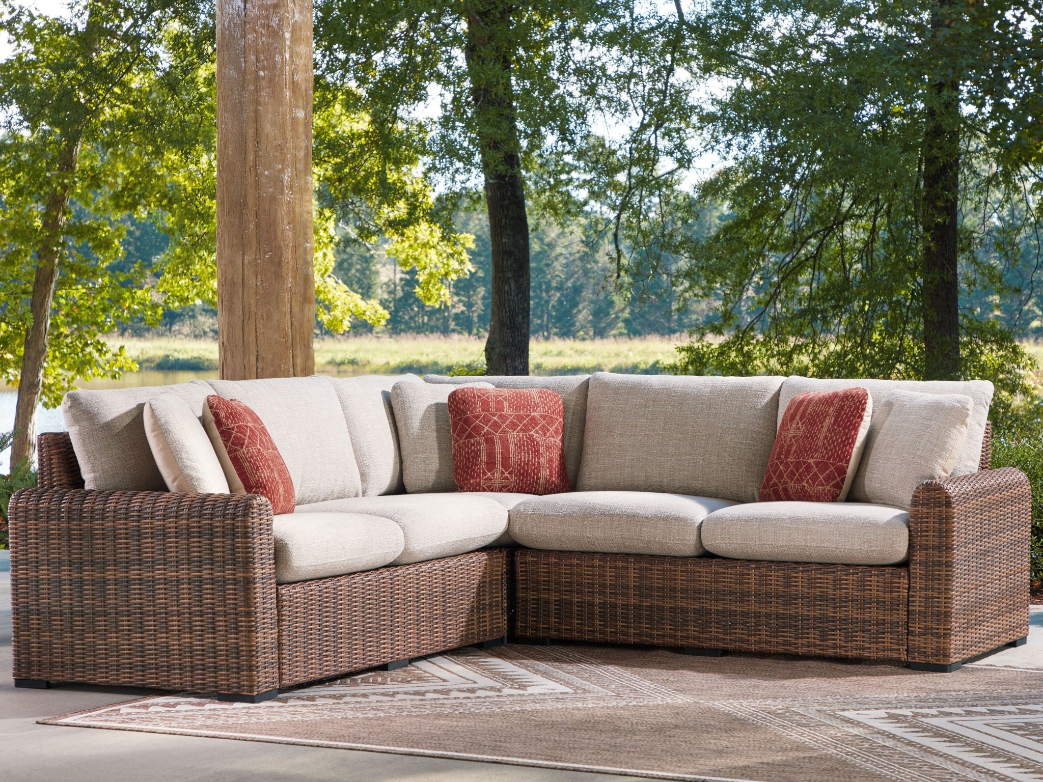 Dolan Creek - Outdoor Sectional Unique Piece Furniture