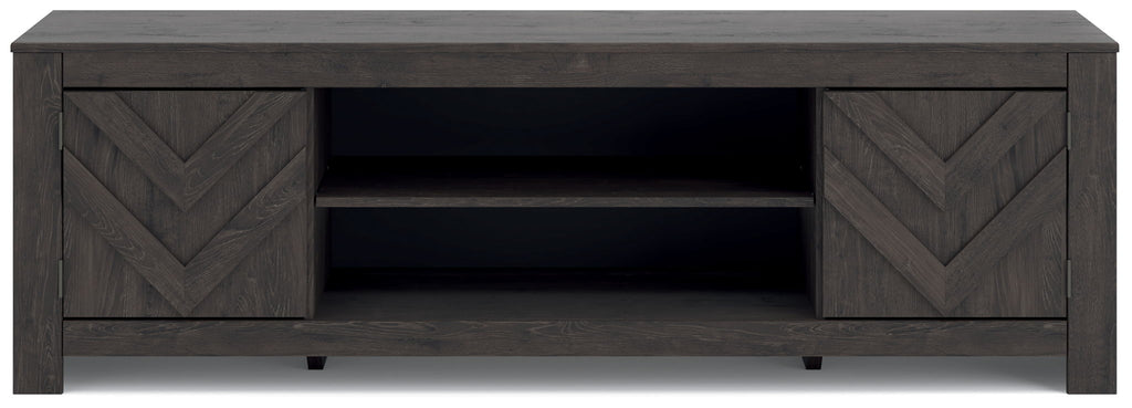 Cayboni - LG TV Stand With Fireplace Option Unique Piece Furniture