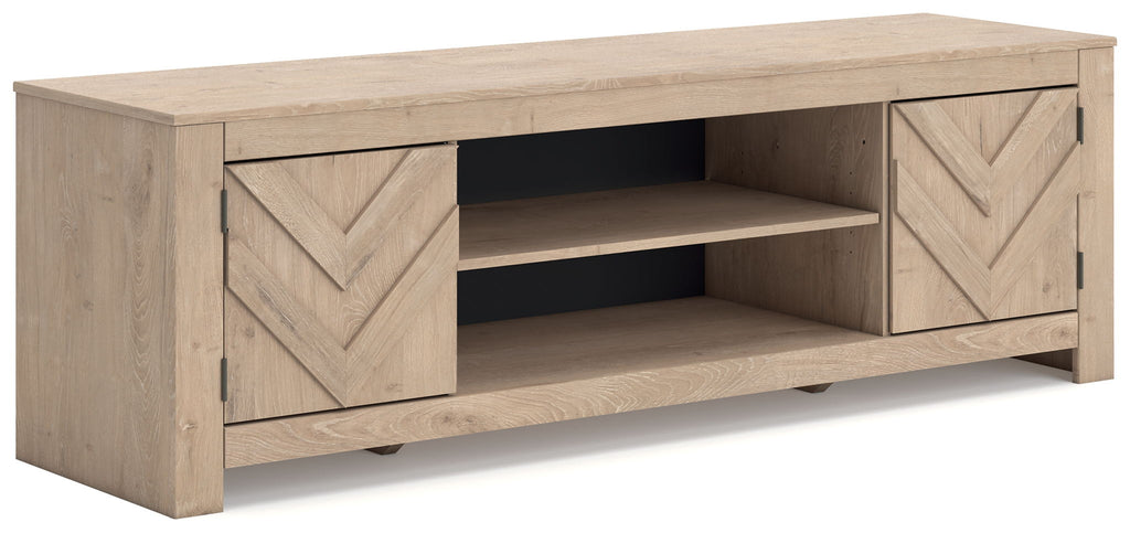 Cayboni - LG TV Stand With Fireplace Option Unique Piece Furniture